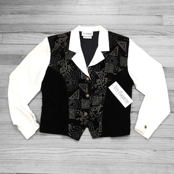 Tres Paquette Layered Vest/Blouse NWTO - Picture 9 of 9